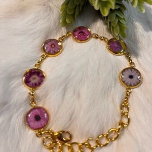 Flower adjustable bracelet